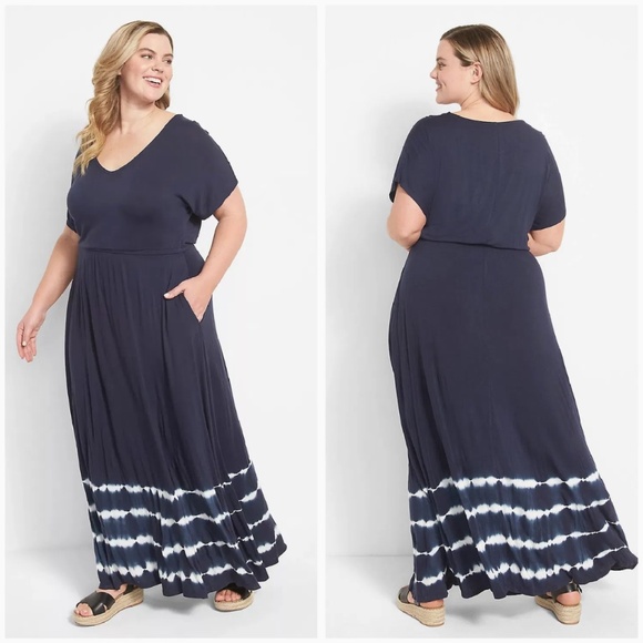 Lane Bryant Maxi Tie Dye Dress, Size 18/20, Great Condition! - Picture 1 of 4